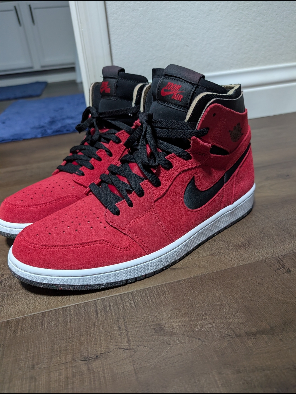 Jordan 1 CMFT ZOOM AIR GYM RED and  Black High-Tops